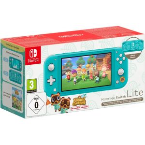 Console Nintendo Switch Lite Turquoise Edition Limitee ( Meli + Melo Hawai) + Animal Crossing New Horizons