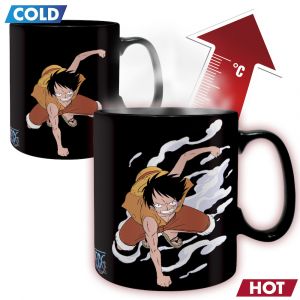 One Piece - Mug Thermoreactif - 460ml - Luffy & Ace