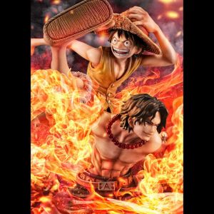 One Piece - Figurine Monkey D. Luffy & Portgas D. Ace P. O. P 20th Limited Ver.