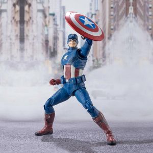 Marvel - Figurine Captain America Avengers Assemble - S.h.figuarts 15cm