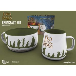 Lord Of The Rings - Set Petit Dejeuner Mug + Bol - Communaute Anneau