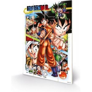 Dragon Ball Z - Comic Strip Panels - Impression Sur Bois 40x59cm