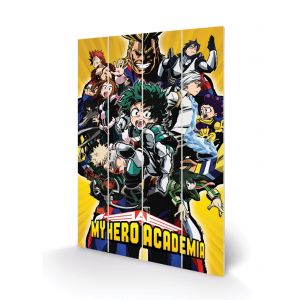 My Hero Academia- Heroes - Impression Sur Bois 40x59
